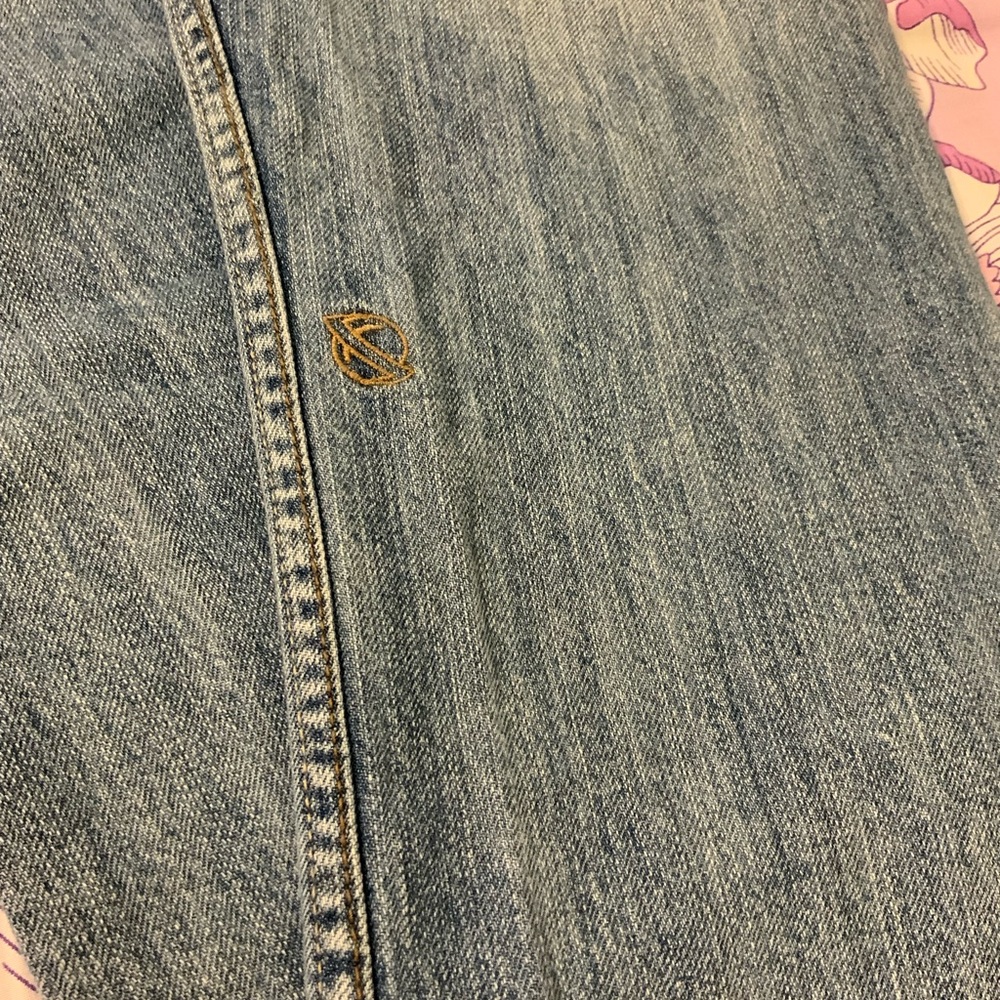 EUC Men’s Raw Trashed Denim light Wash Straight Jeans - Picture 9 of 14